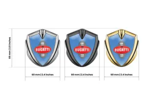 Bugatti 3D Emblem Abzeichen Minimales Design Universell 3D